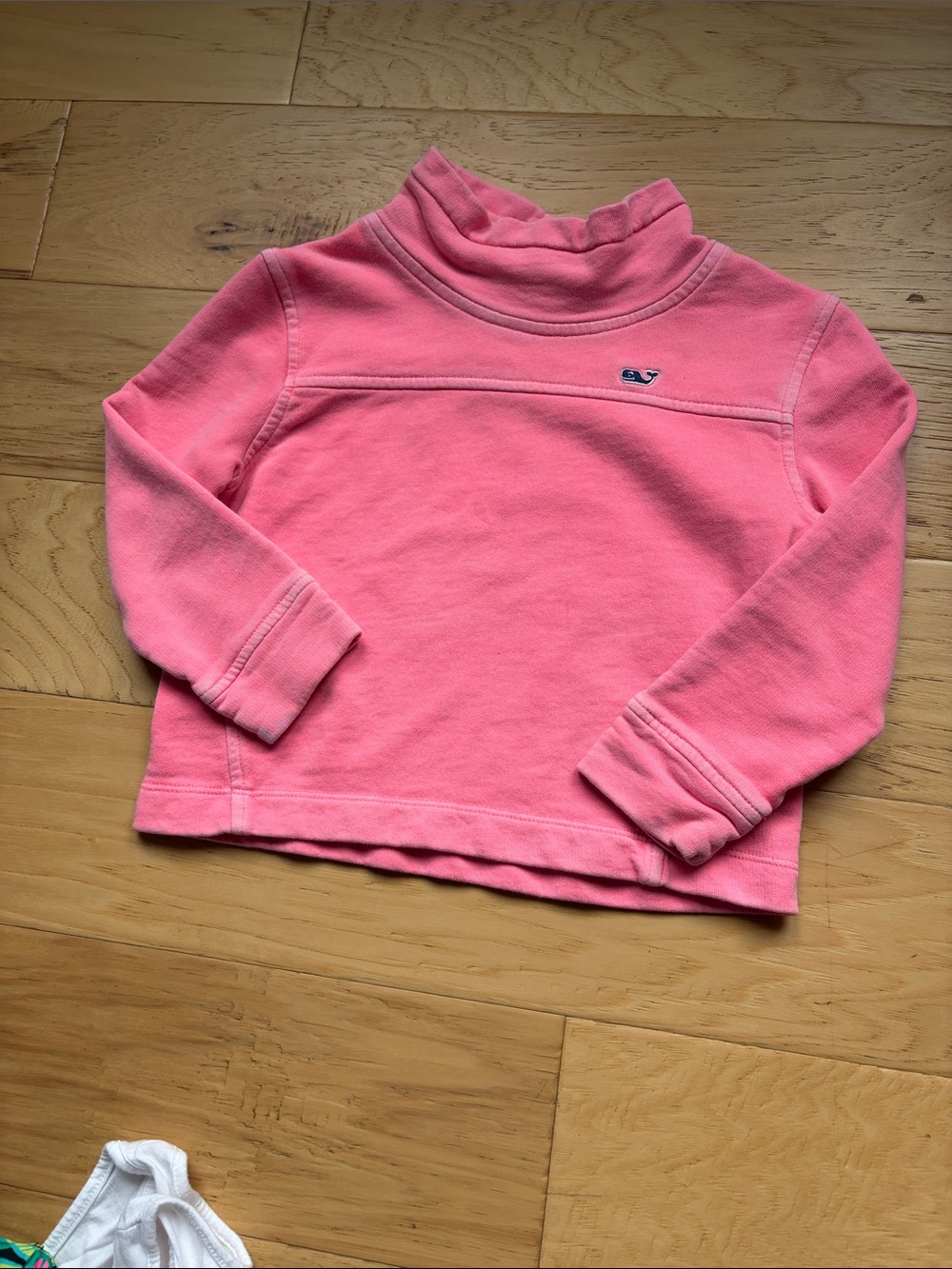 Vineyard Vines Pink Mock Neck Pullover Sweatshirt